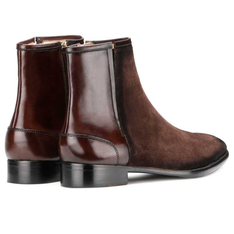 Etzel Suede Zipper Boots