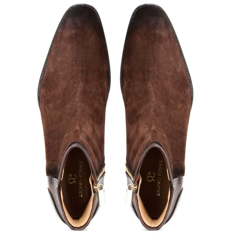 Etzel Suede Zipper Boots