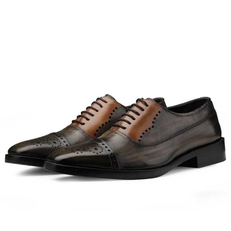 Marvin Medallion Captoe Oxfords
