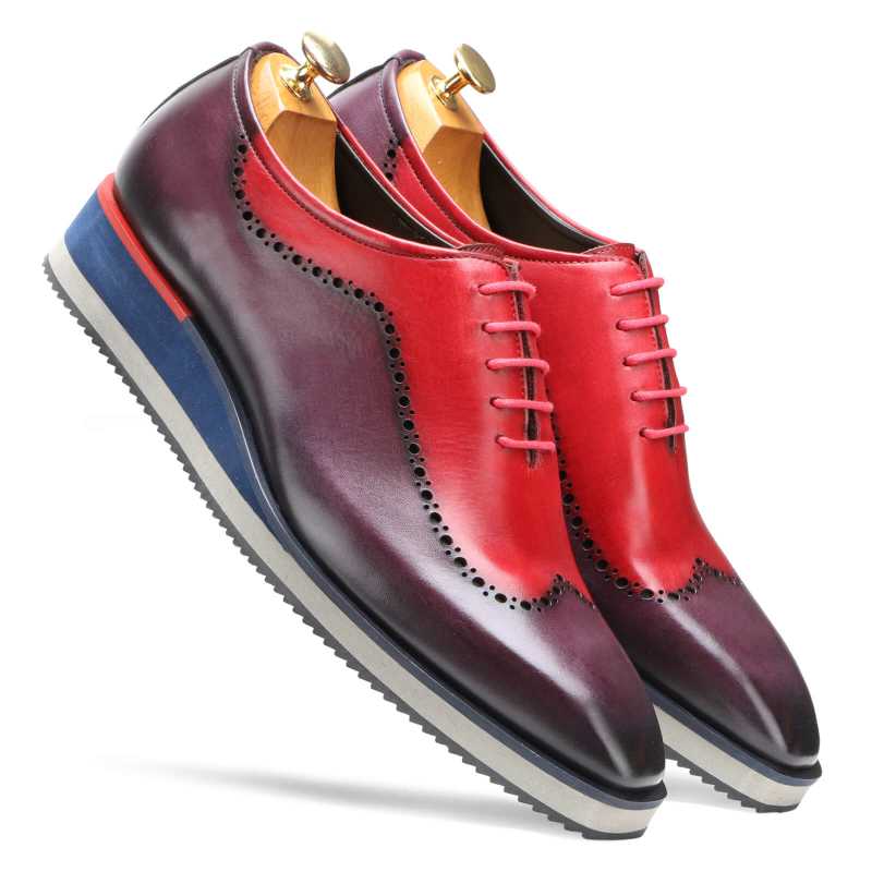 Saxton AirFlexLite Oxford Shoes - Red Purple