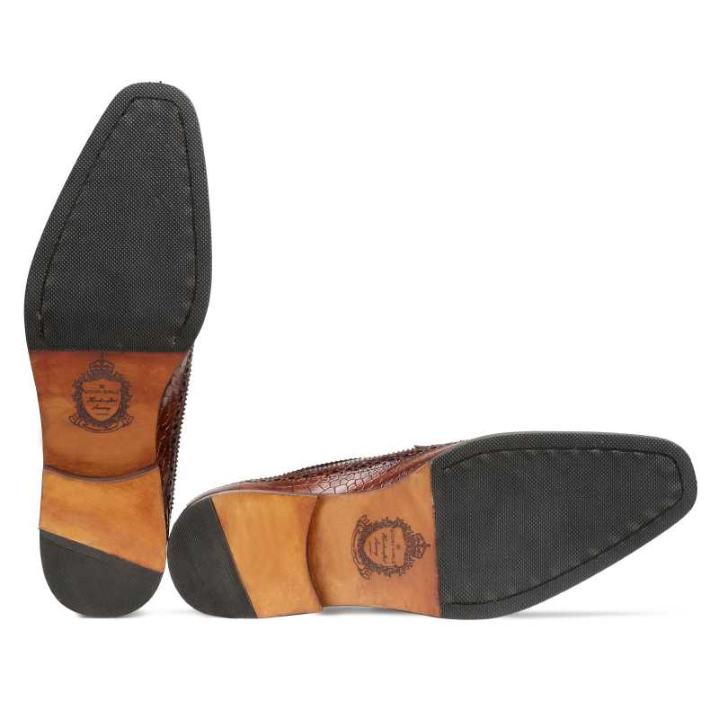 Myrtle Designer Brogues in Cognac Tan