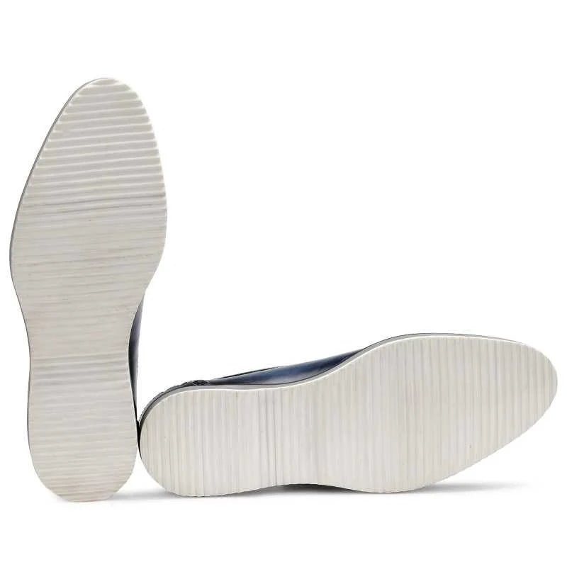 Cortes Designer Oxford Shoes in Blue