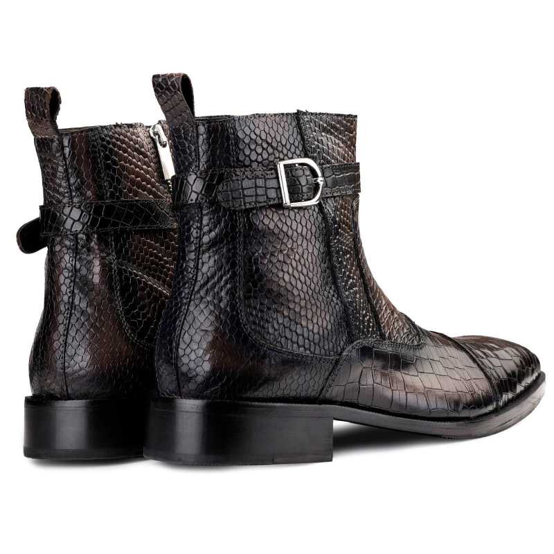 Noble Ankle Boots with Zipper in Grey