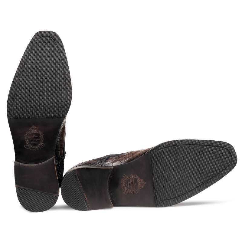 Noble Ankle Boots with Zipper in Grey