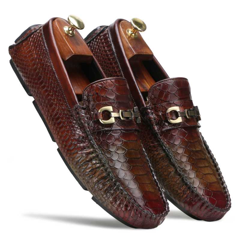 Piton Moccasins in Olive Green - Ready to Ship in Available Sizes