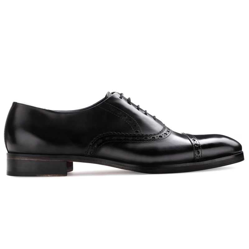 The Vienna Toecap Oxfords In Black