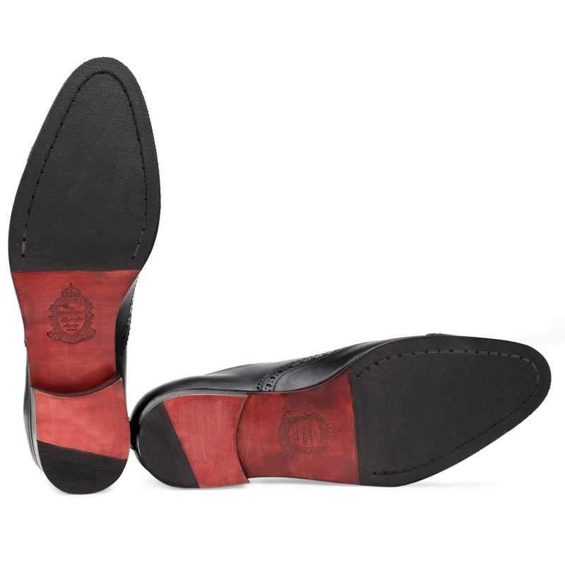 The Vienna Toecap Oxfords In Black