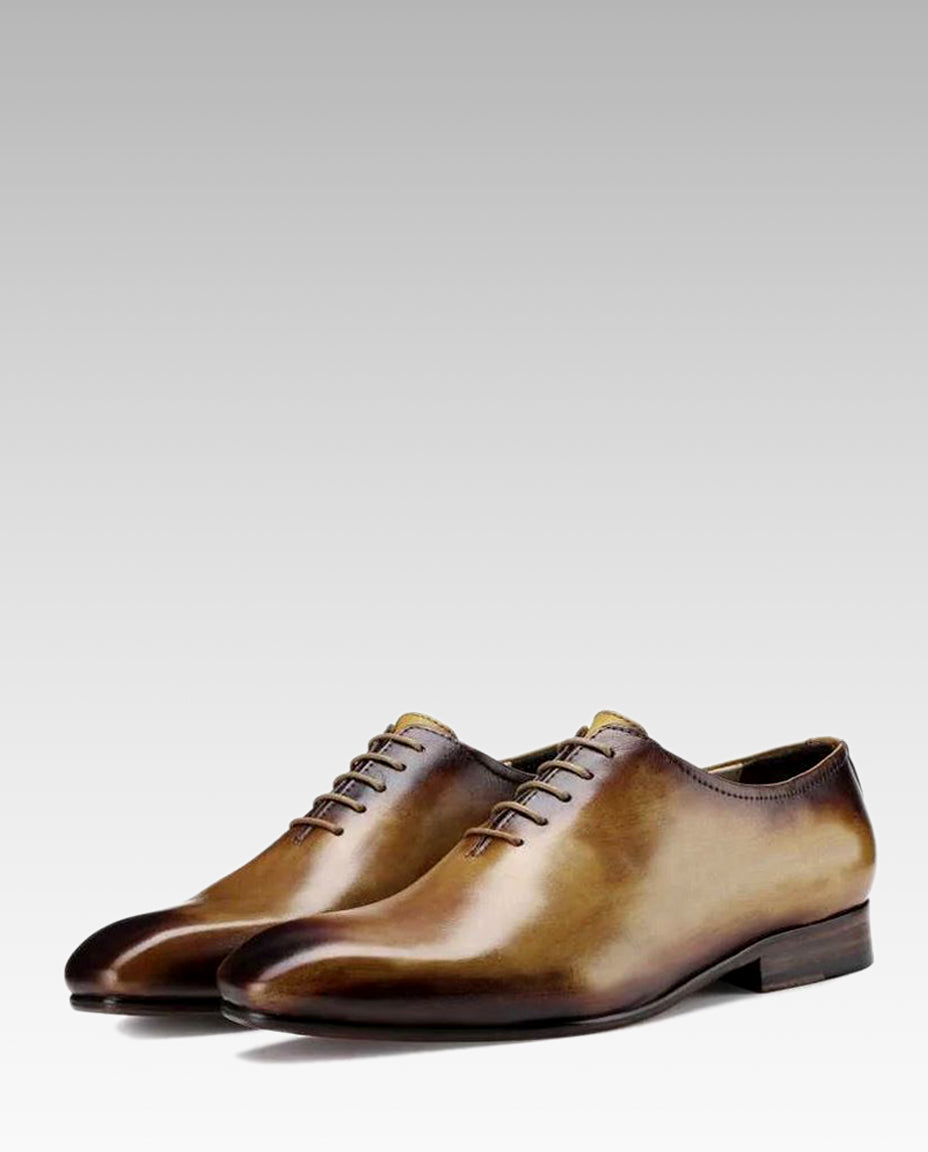 The Leonardo Wholecut Oxford In Tan
