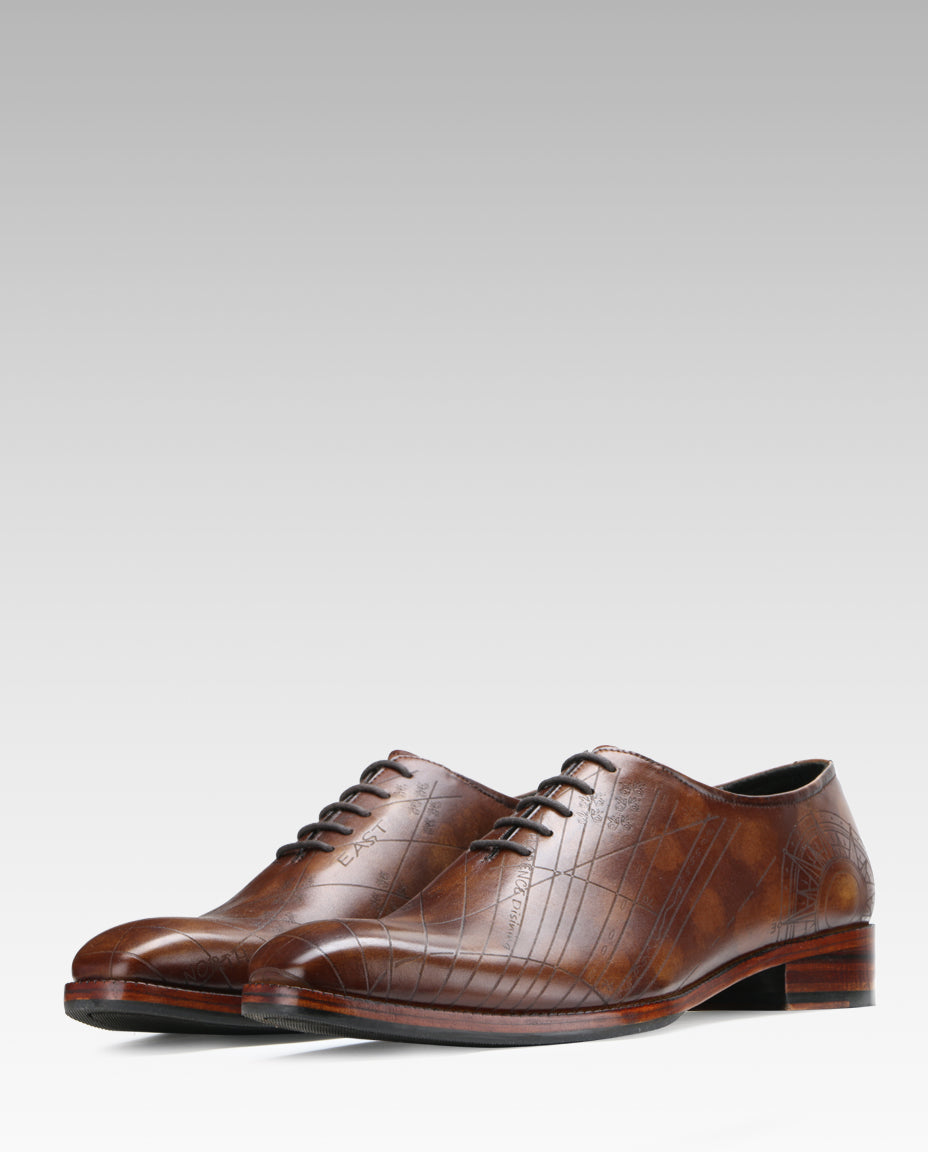 Saxton Wholecut With Leather Sole - Brown