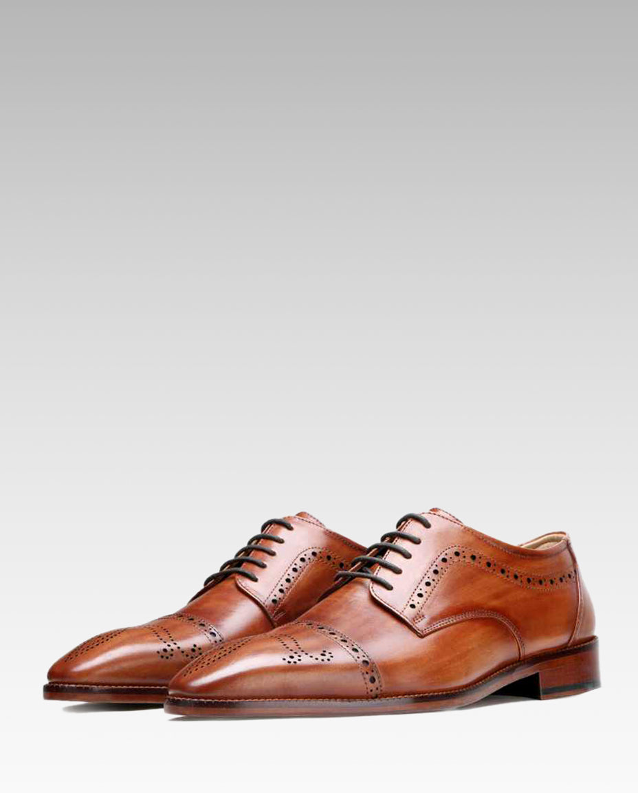 Brown Designer Derby Shoes