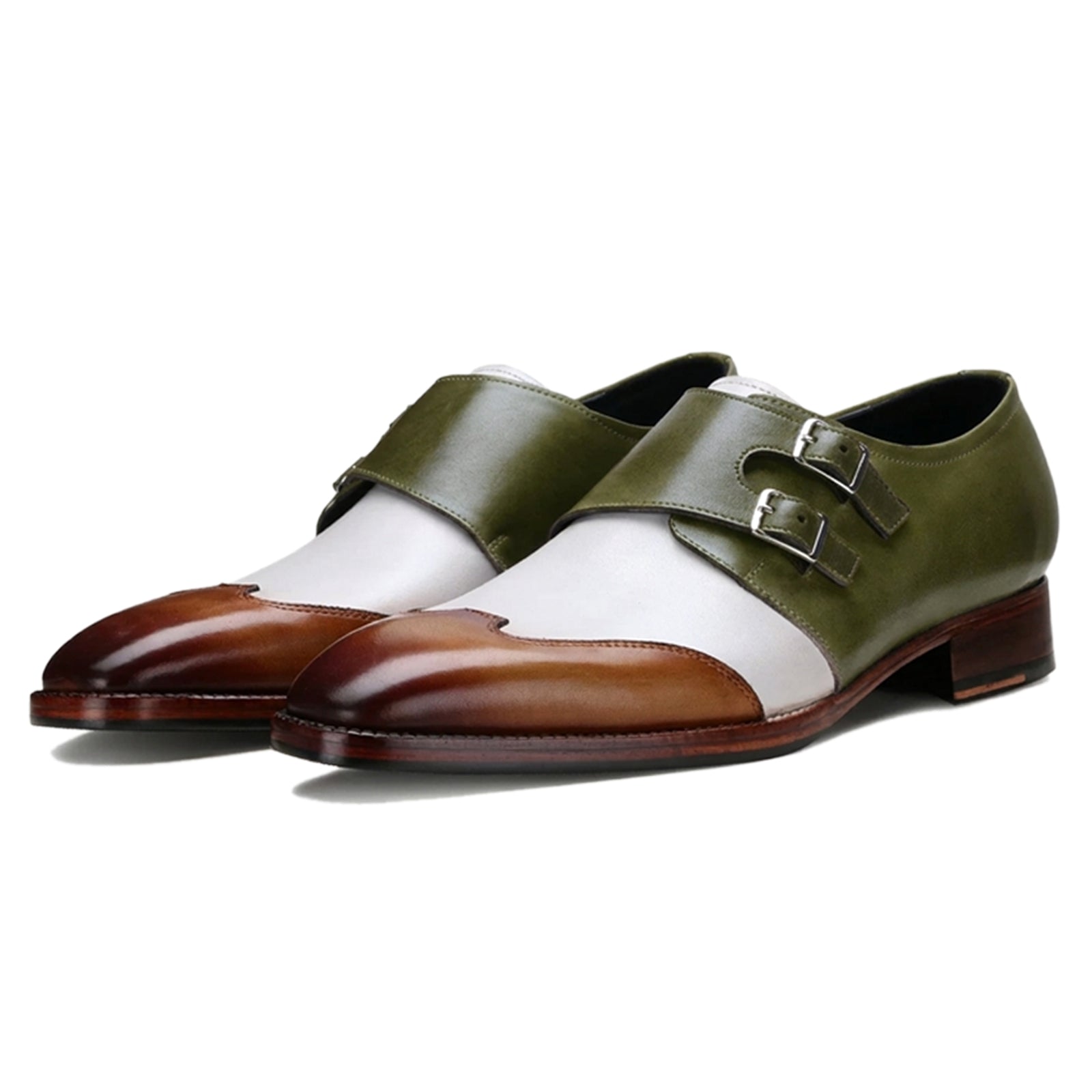 Escaro Royale Modevo Designer Double Monk in Olive