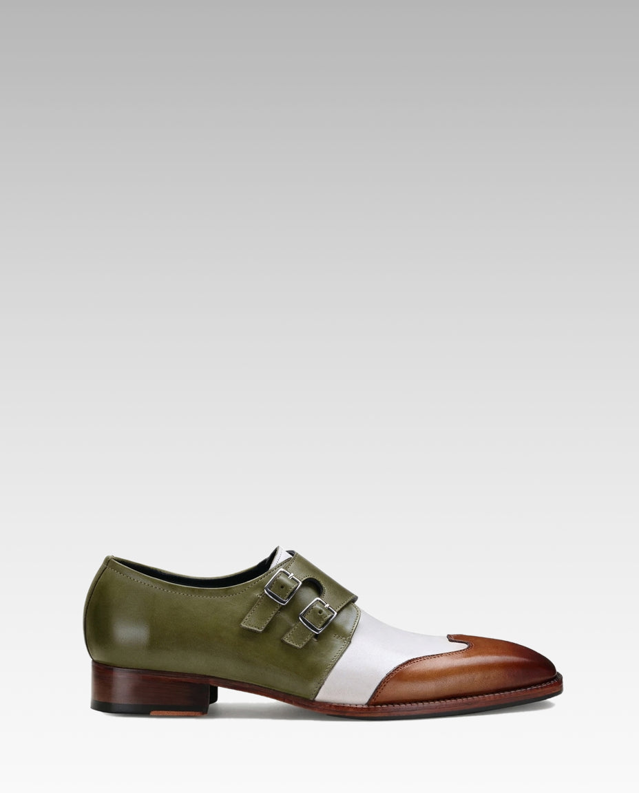 Escaro Royale Modevo Designer Double Monk in Olive