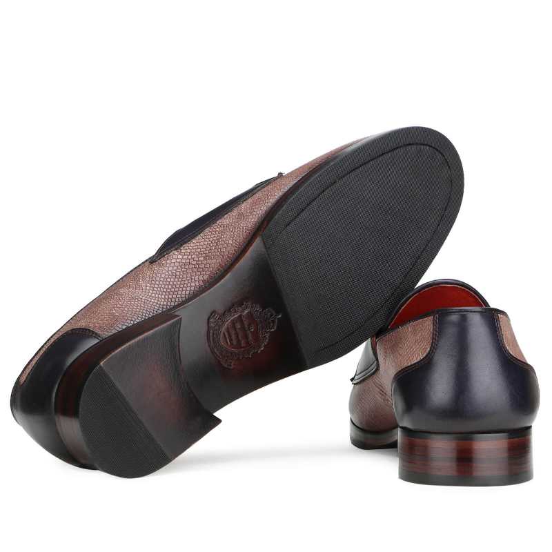 Sable Buckled Loafers in Olive