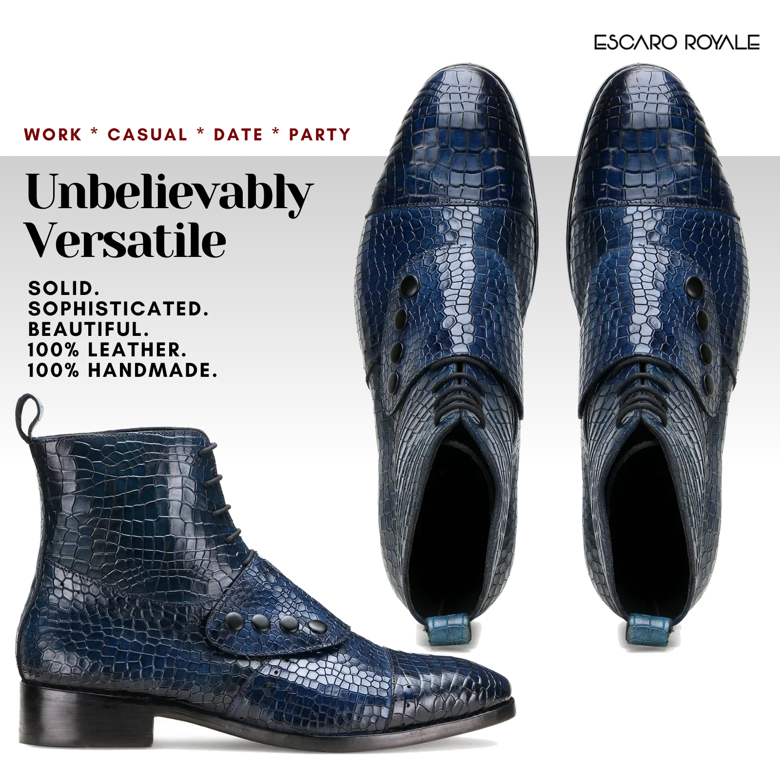 Escaro Royale Goodyear Welted Francis Knight Boots