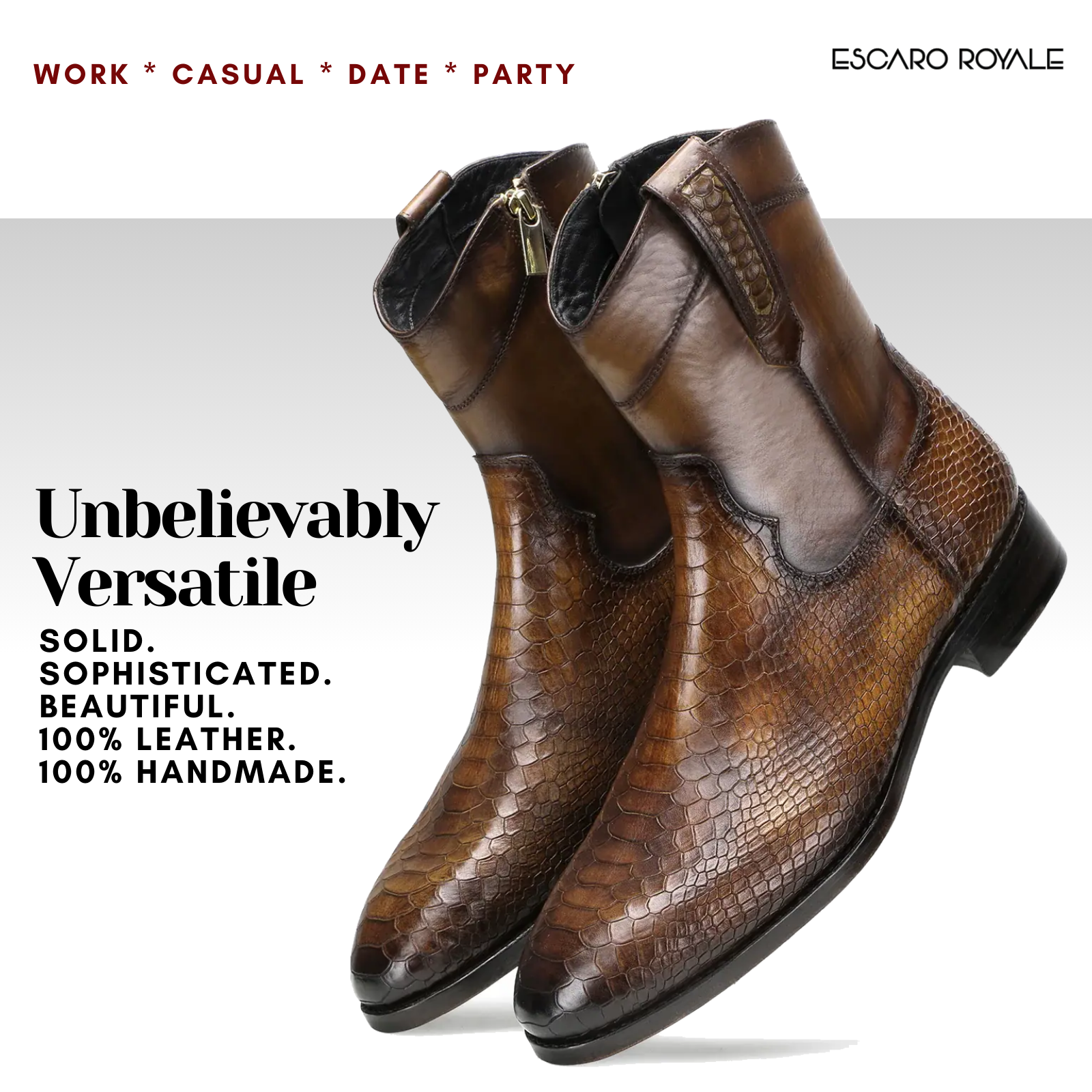 Escaro Royale Goodyear Welted Walter Cowboy Boots