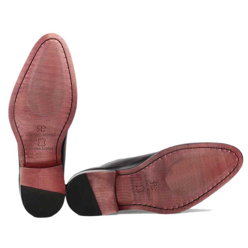 Side-Laceup Black-Gray Ashwood Wholecut Oxford