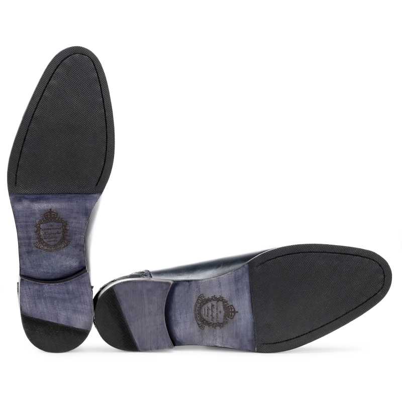 The Colombus Toecap Oxford In Blue