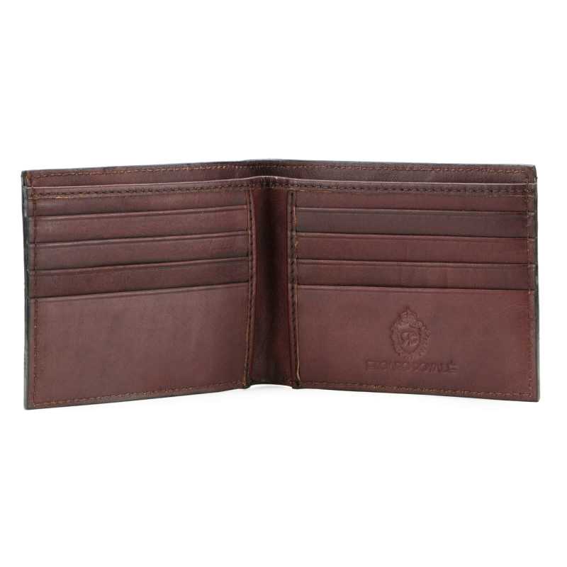 Multi Colored Hand - Tooled Leather Mens Wallet