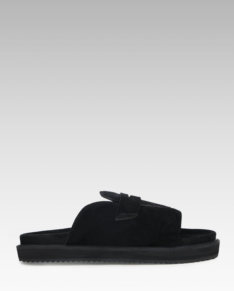 Milano Penny Sliders in Black