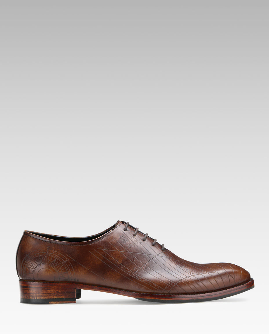 Saxton Wholecut With Leather Sole - Brown
