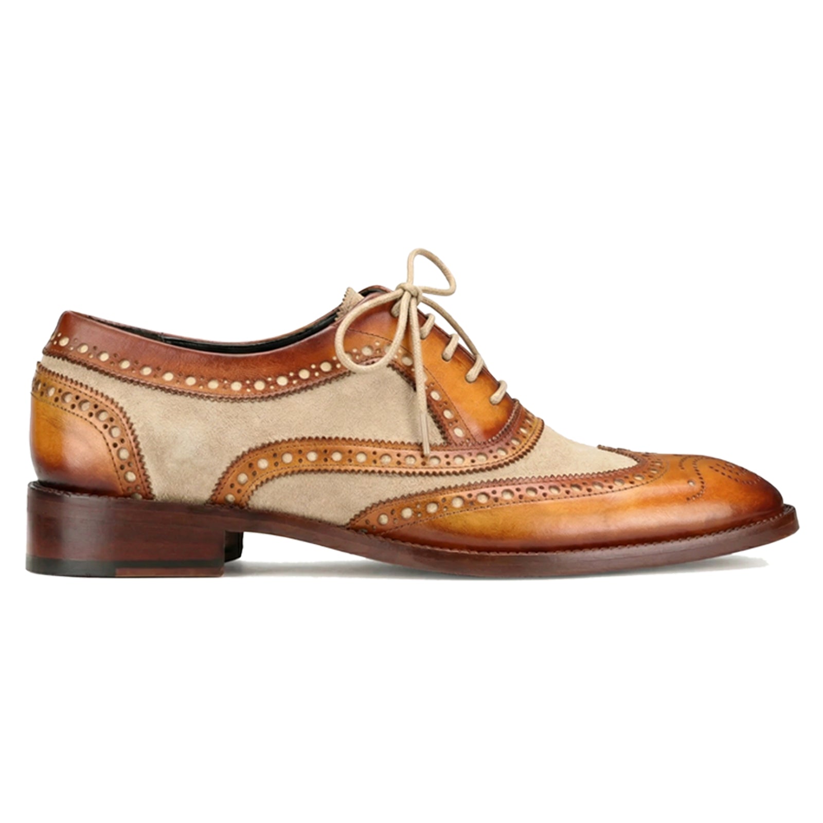 TanBeige Wingtip London Brogues