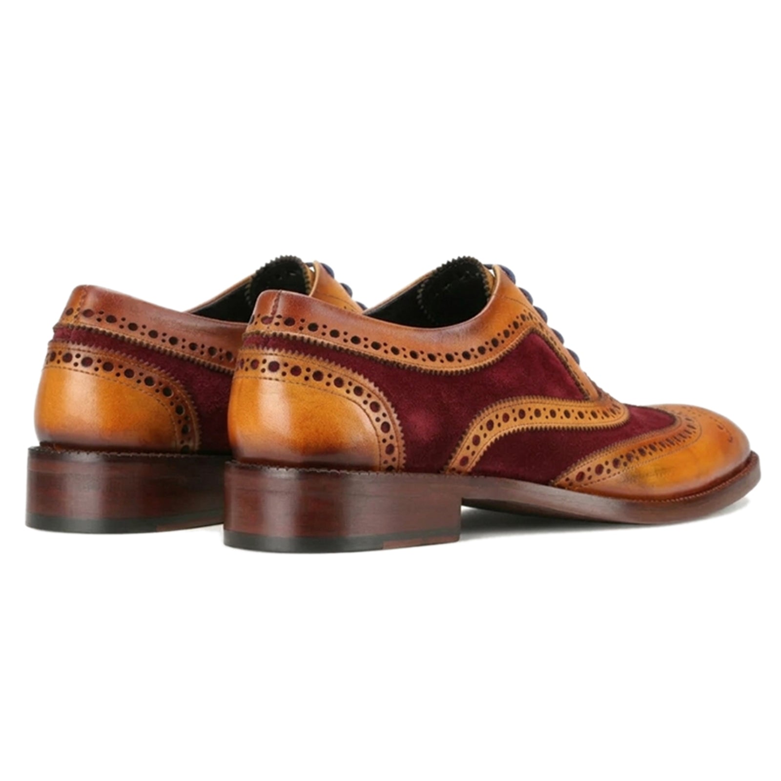 TanRed Wingtip London Brogues