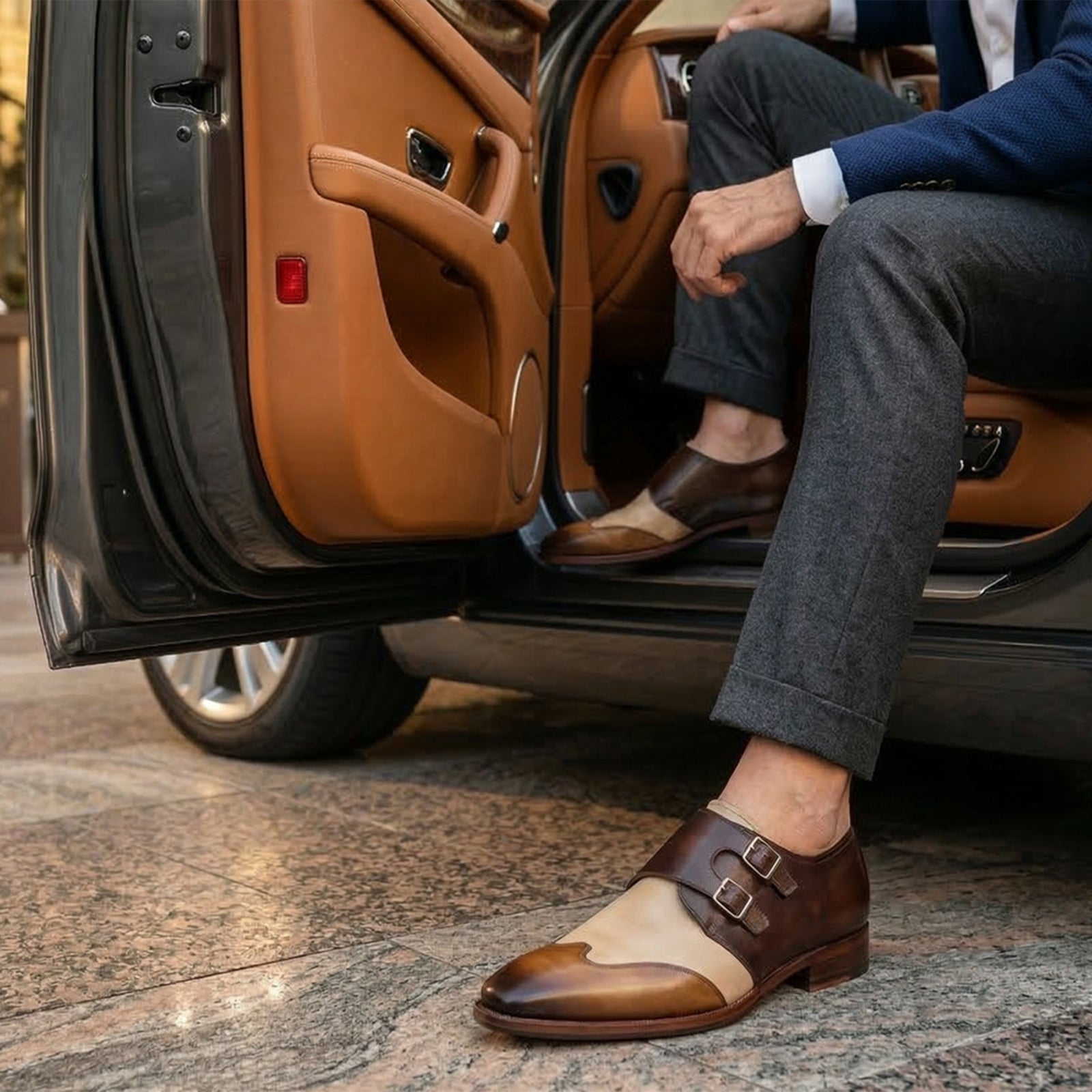 Escaro Royale Modevo Designer Double Monk in Brown