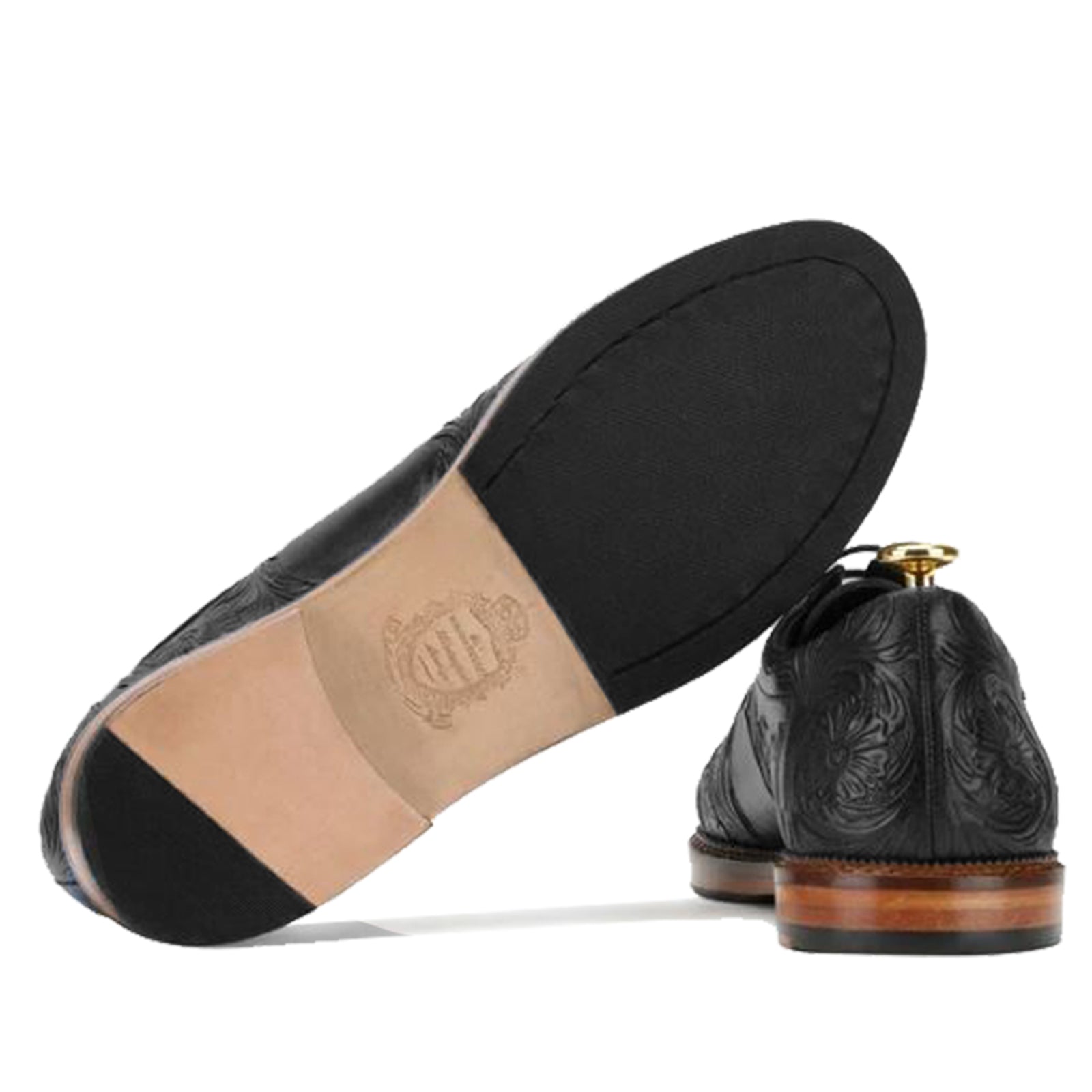 Strumento Handtooled Derby in Black