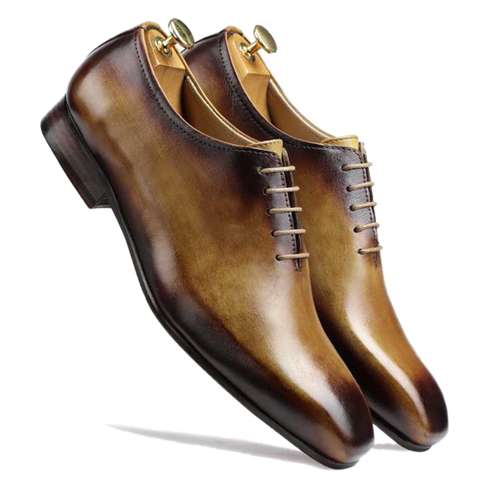 The Leonardo Wholecut Oxford In Tan