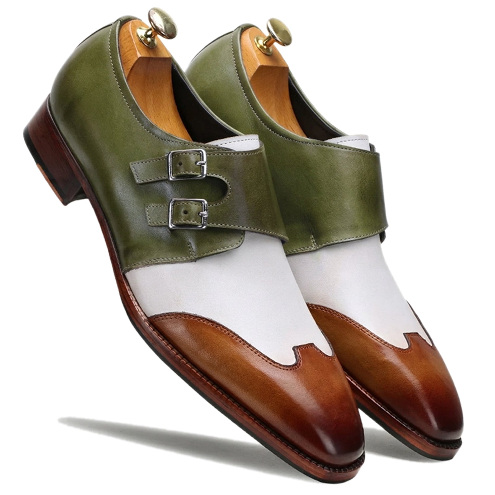 Escaro Royale Modevo Designer Double Monk in Olive