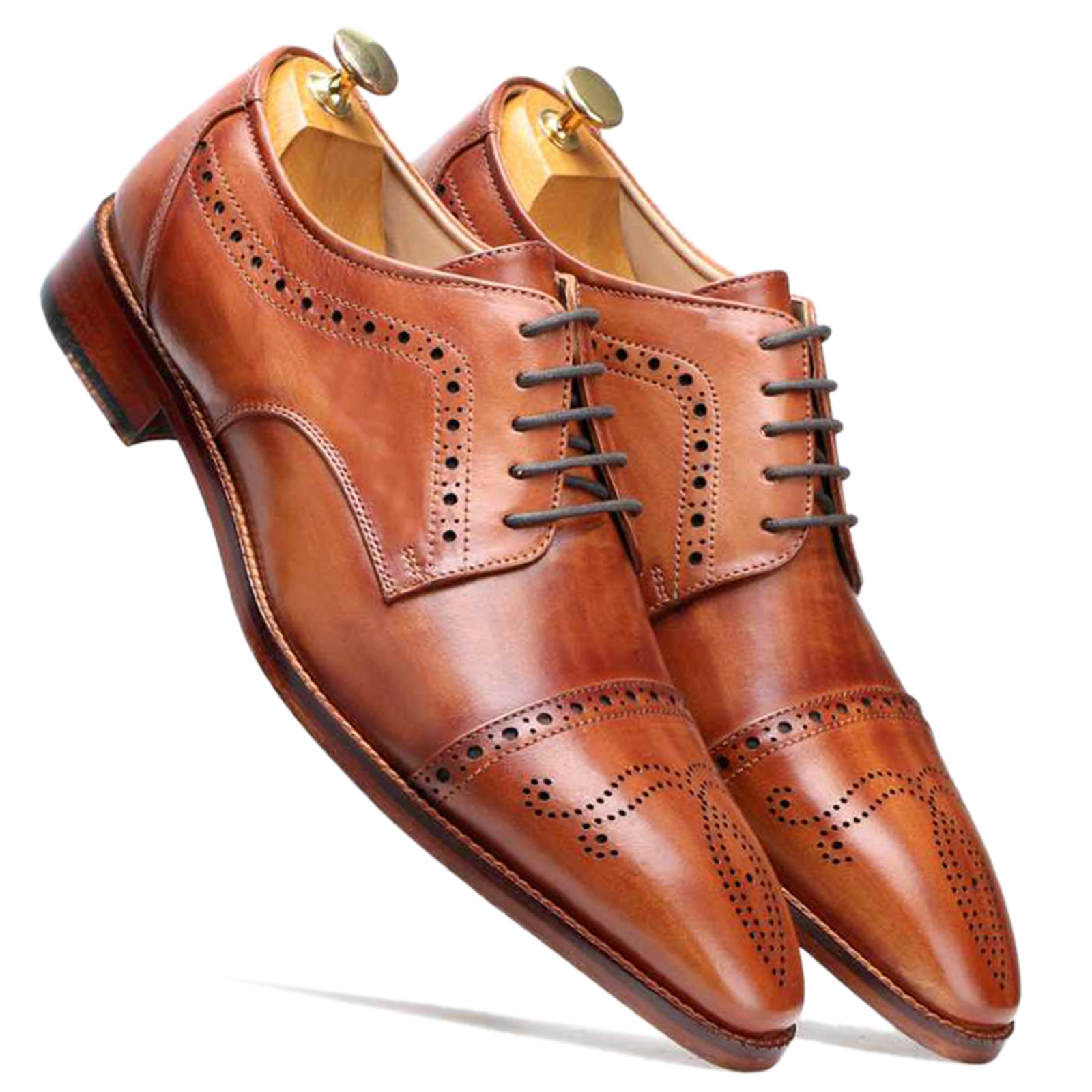 Brown Designer Derby Shoes