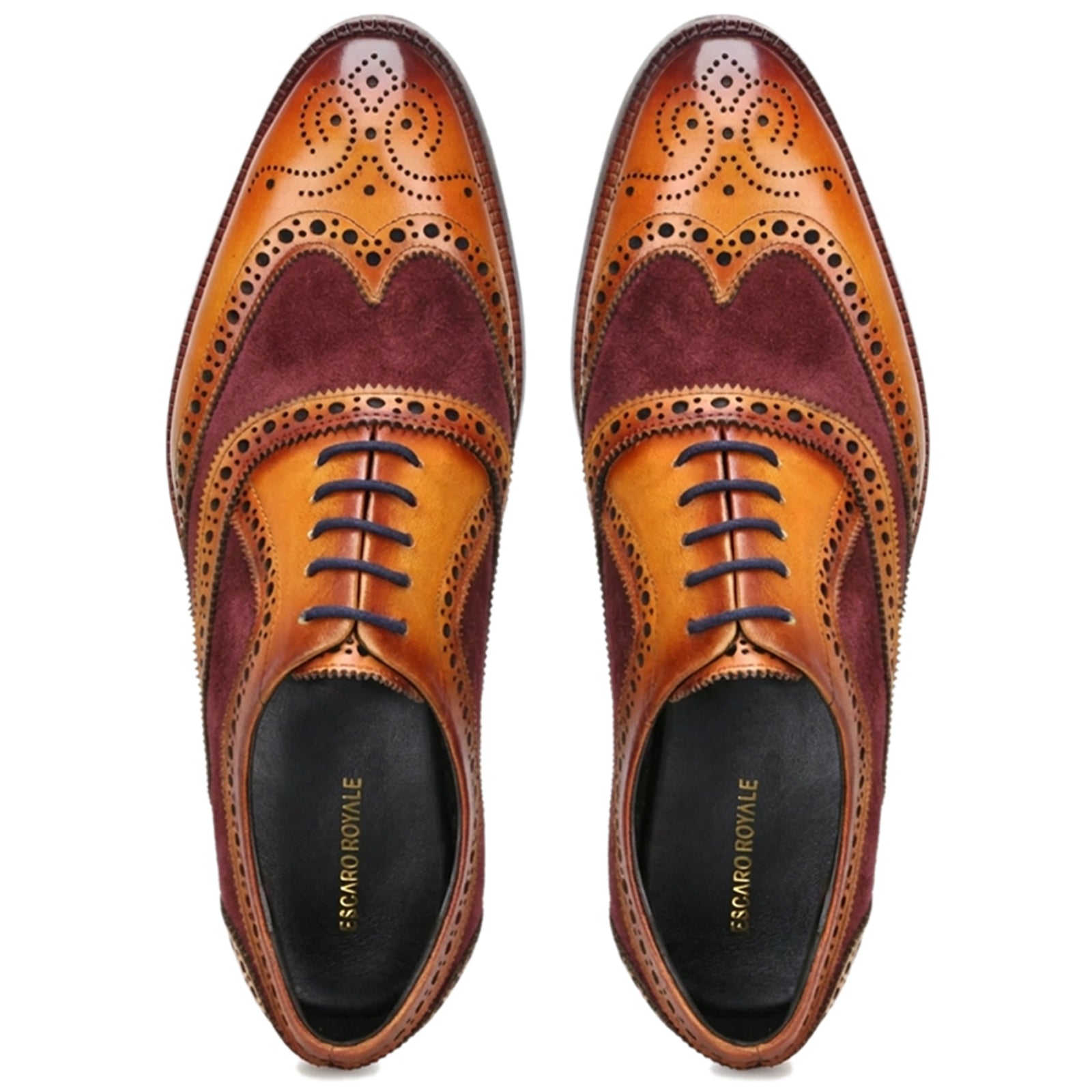 TanRed Wingtip London Brogues
