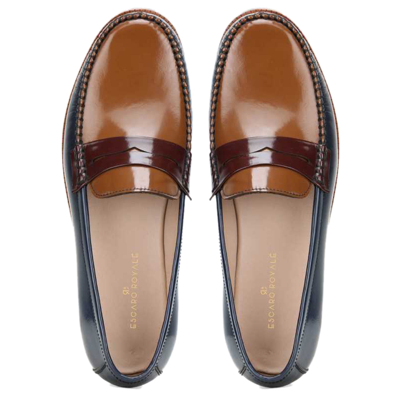 Malard Triple Color Penny Loafers