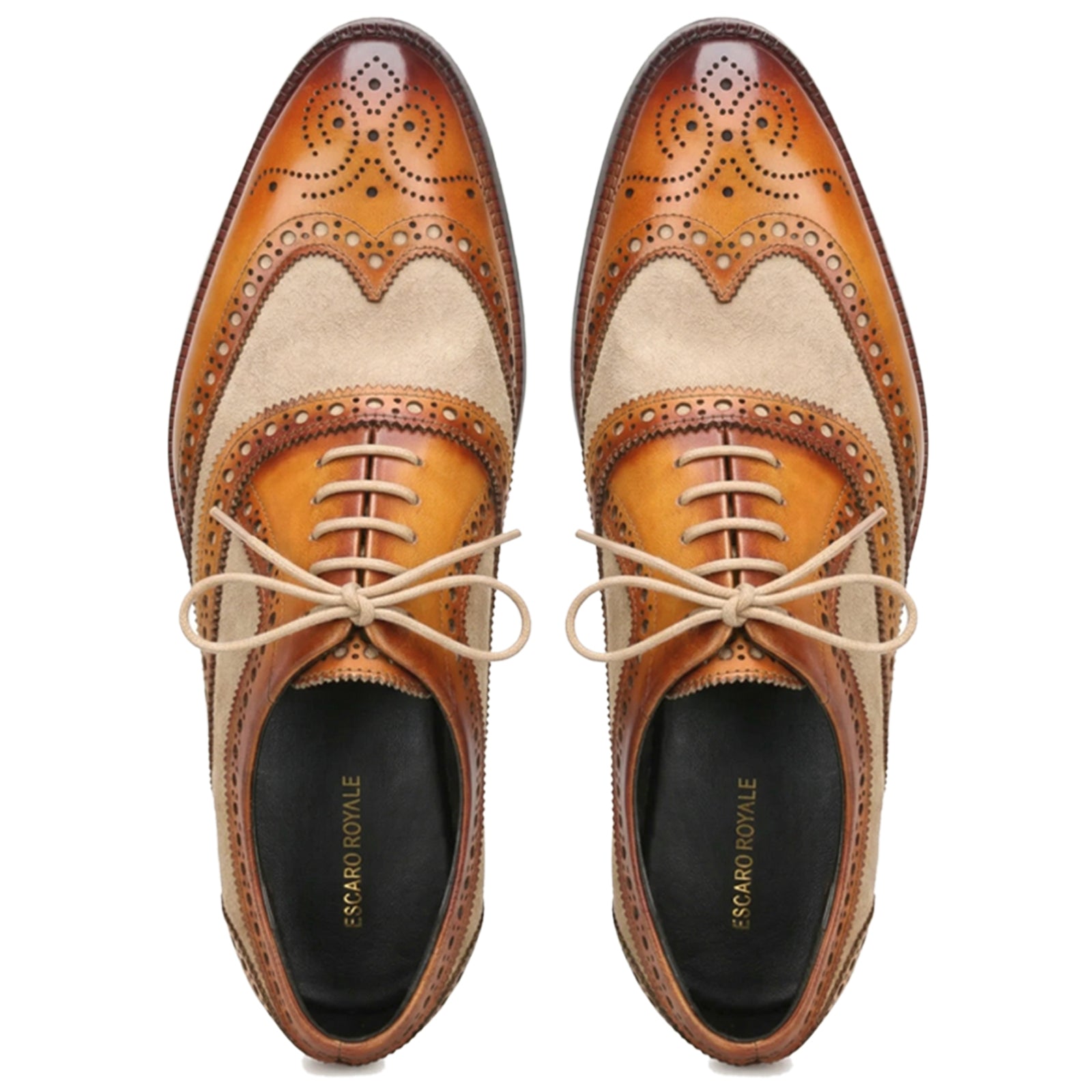 TanBeige Wingtip London Brogues