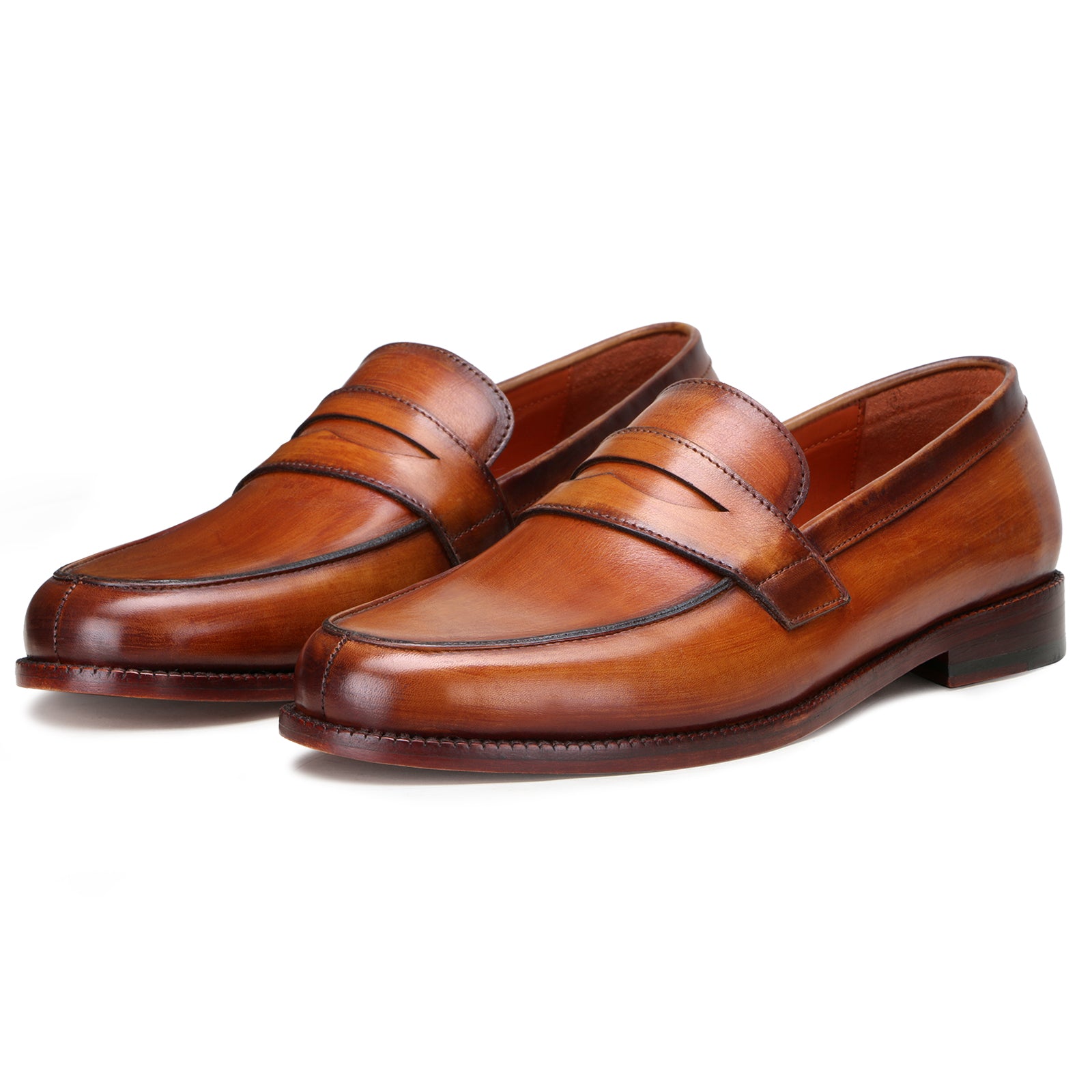 Montclair Penny Loafers in Tan