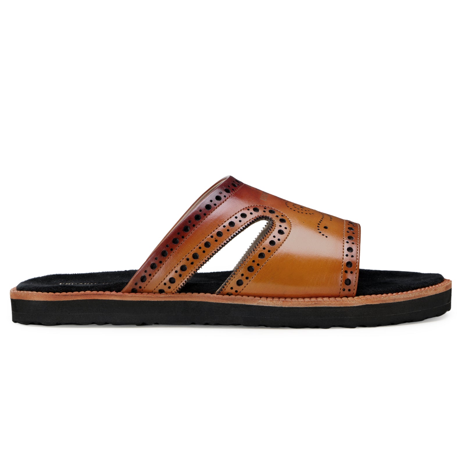 The Windsor Hand Patina Leather Slippers