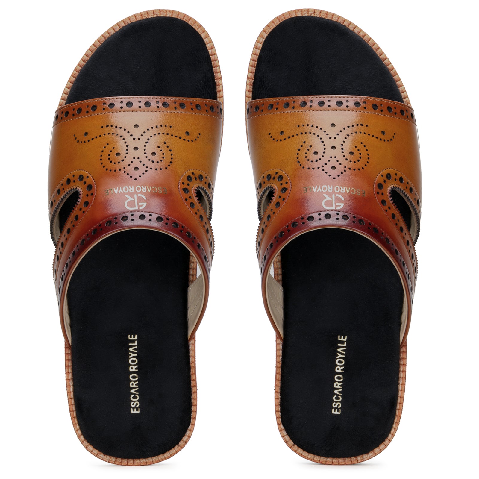 The Windsor Hand Patina Leather Slippers