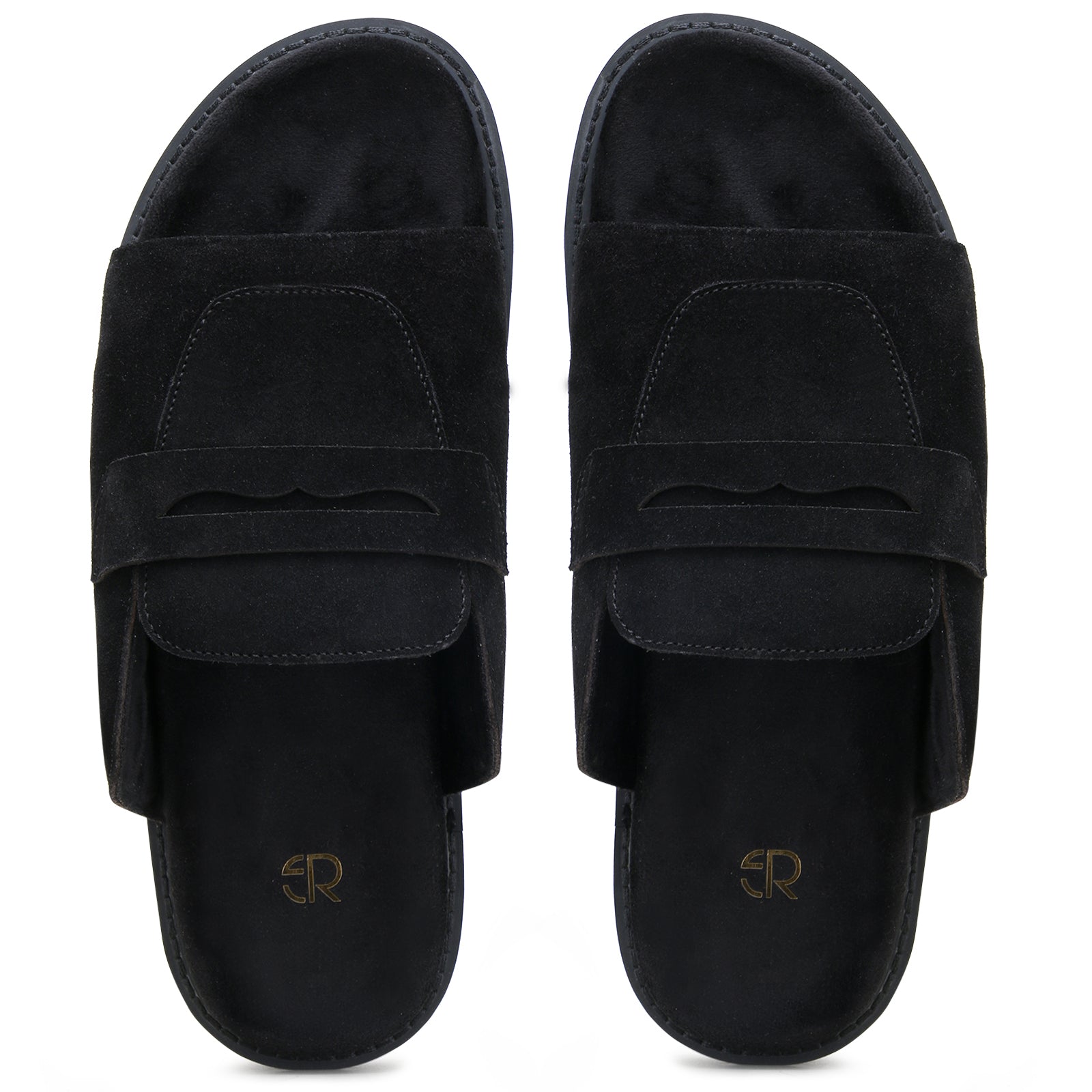 Milano Penny Sliders in Black