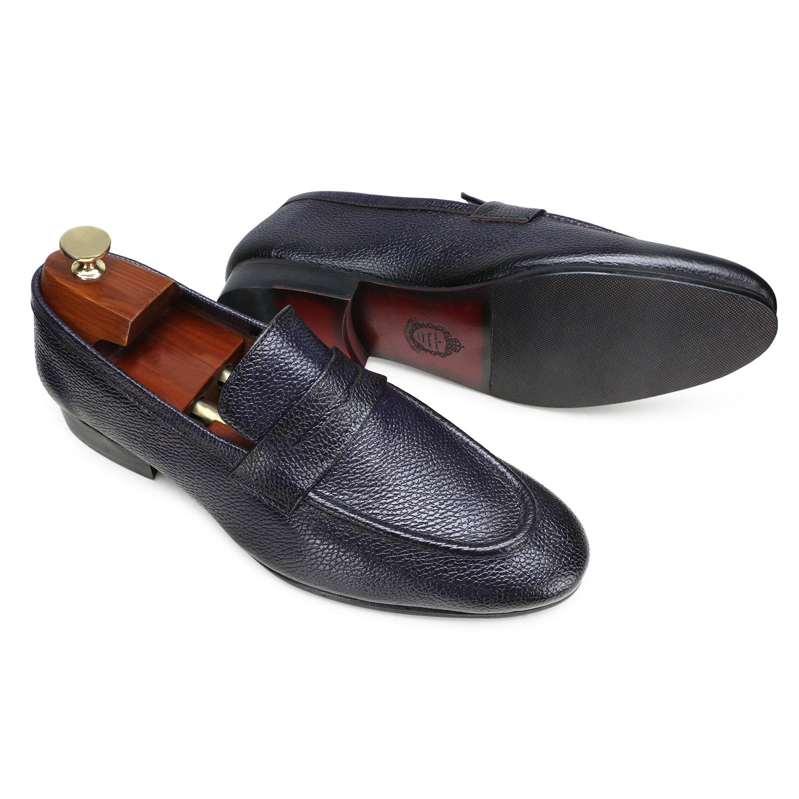 Escaro Royale Oliver Unlinned Loafer In Blue