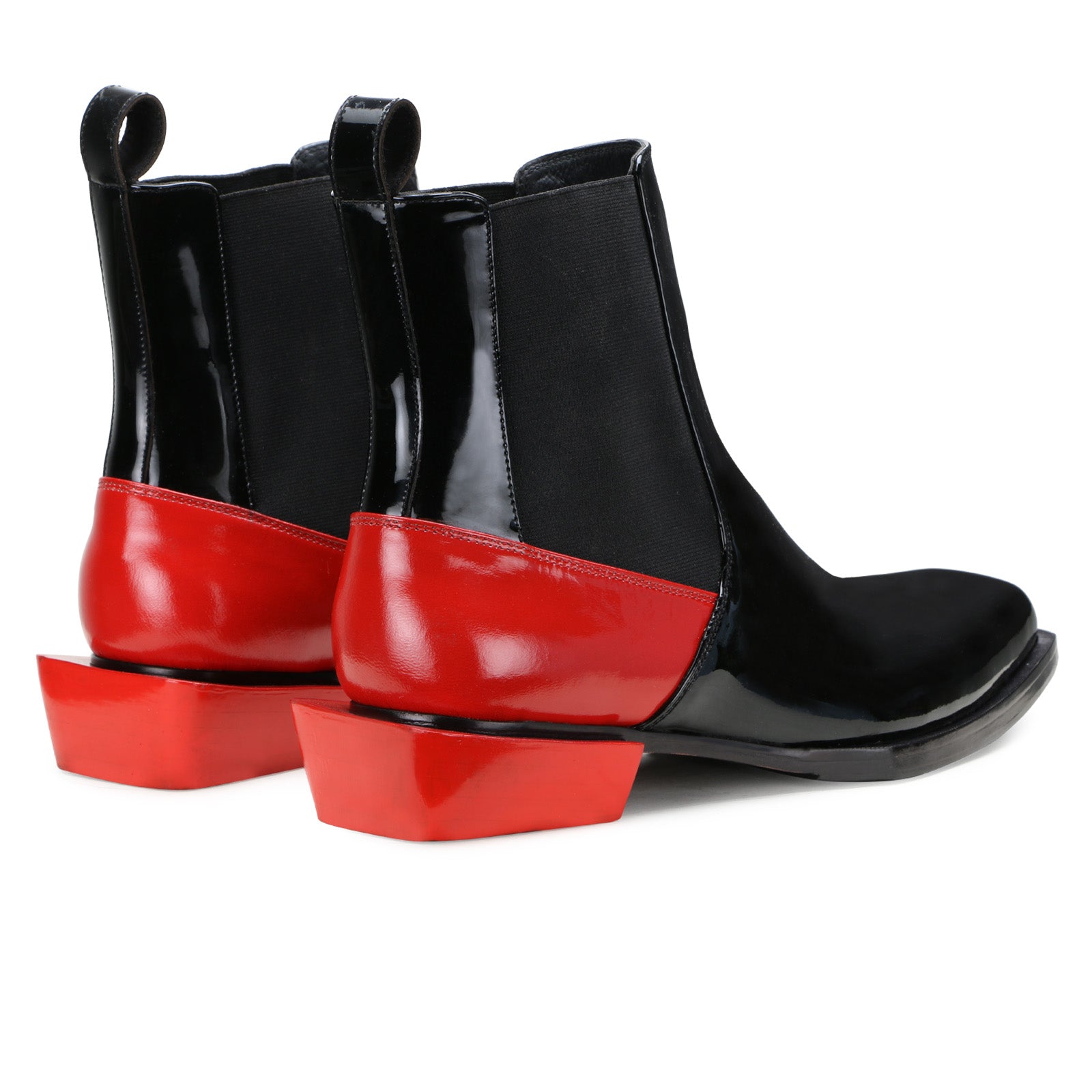 Escaro Royale Blackridge SquareToe Chelsea Boots in Black