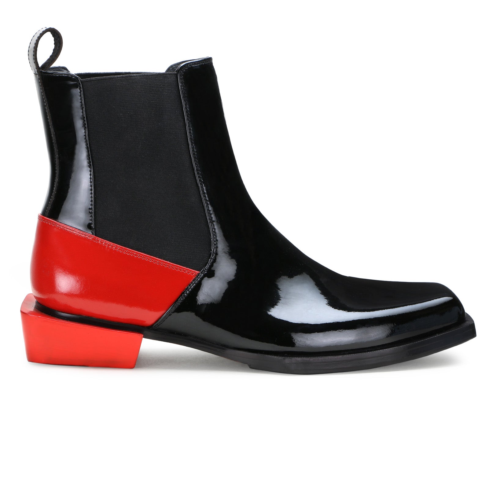 Escaro Royale Blackridge SquareToe Chelsea Boots in Black