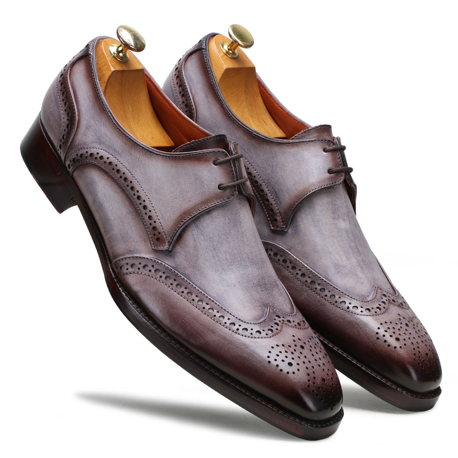 Escaro Royale Aurum Designer Derby in Gray
