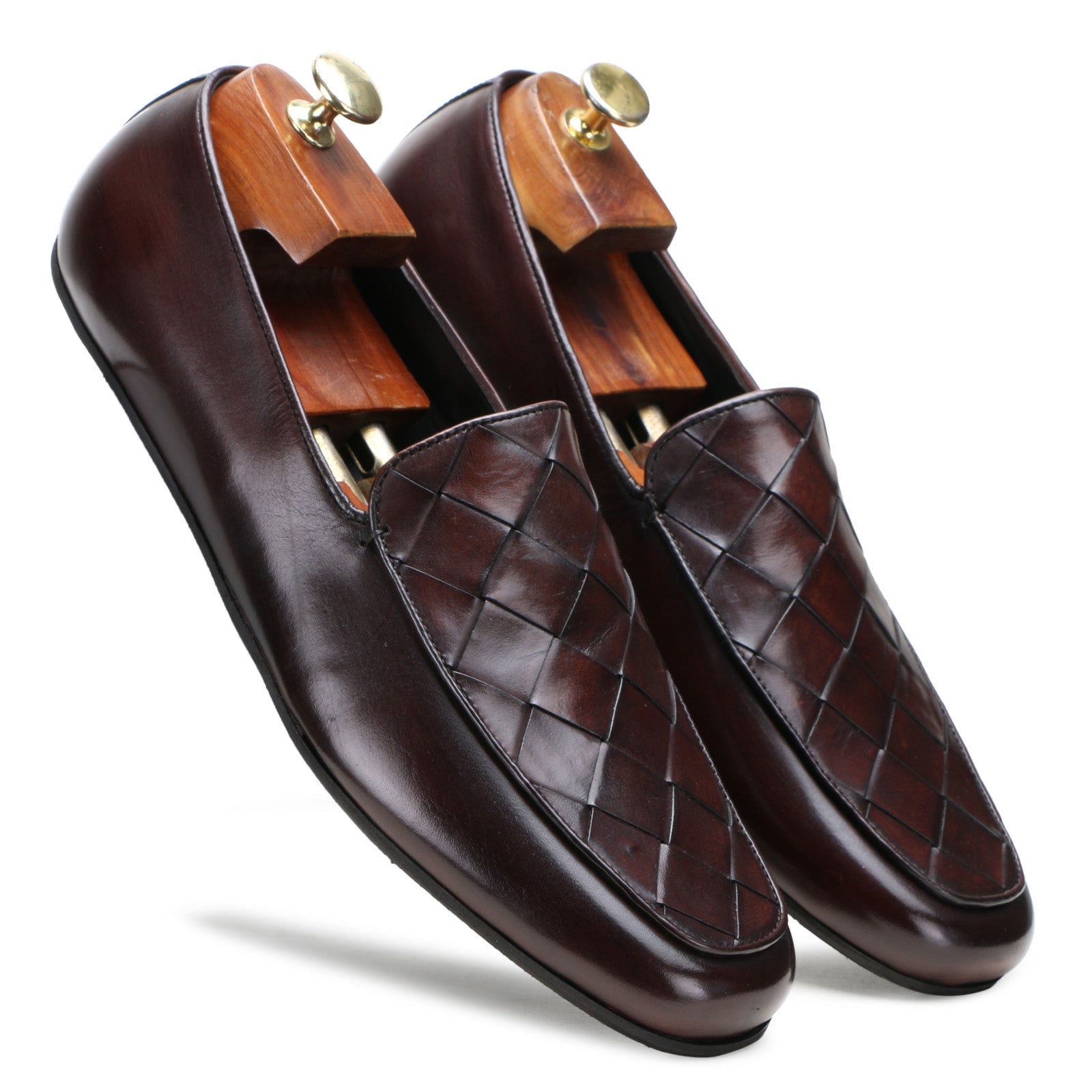 Escaro Royale Fayden Weaved Loafer in Brown