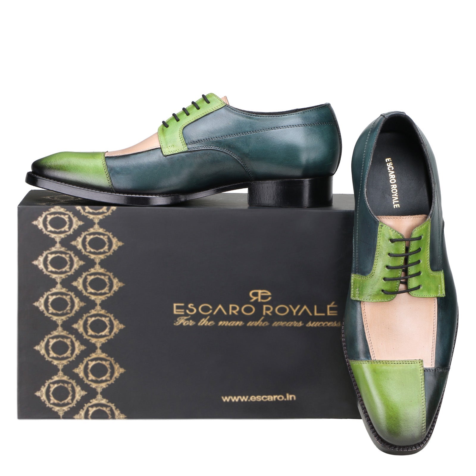 Escaro Royale Evokes Derby Shoes in Green