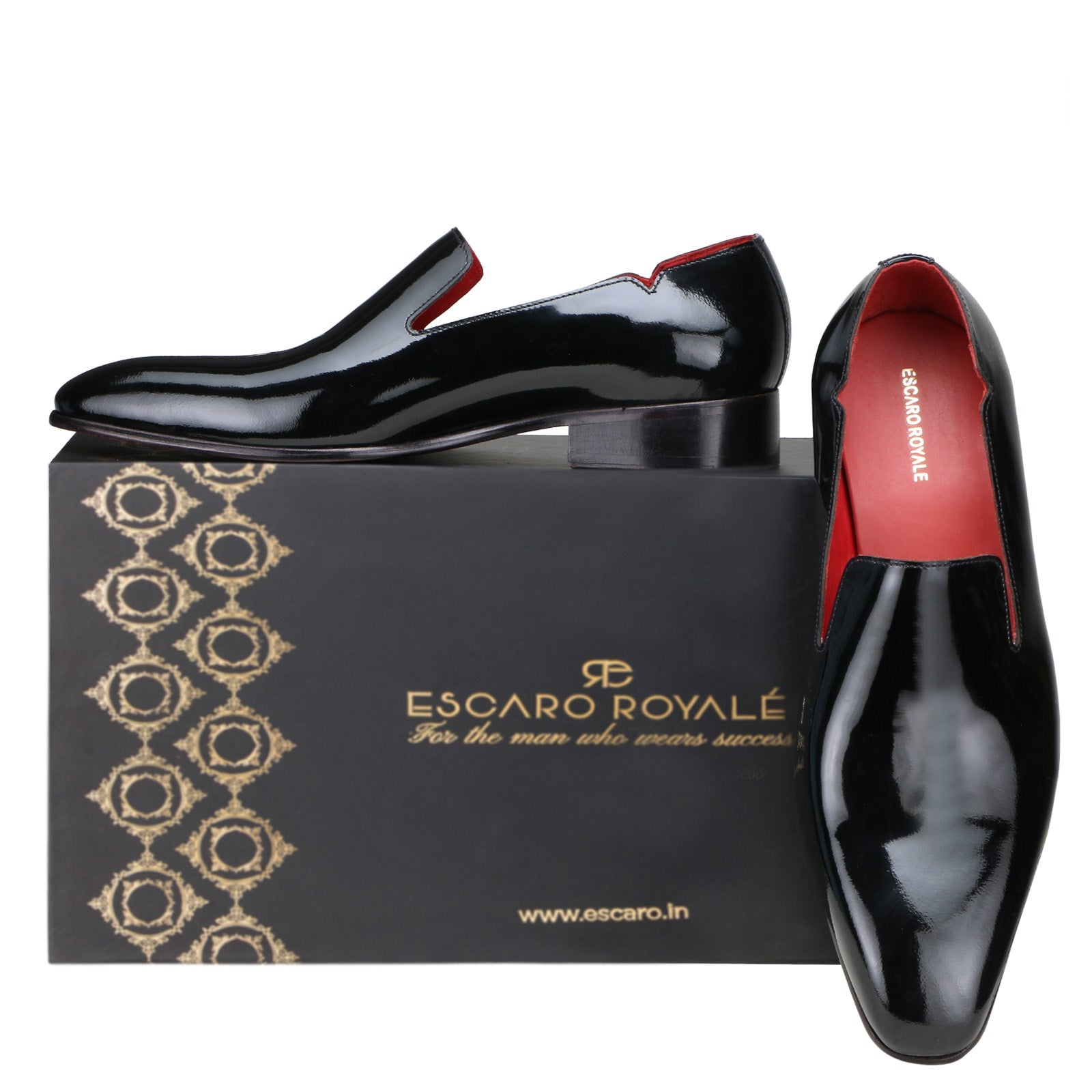 Escaro Royale Mavro Leather shoes in Black for Men