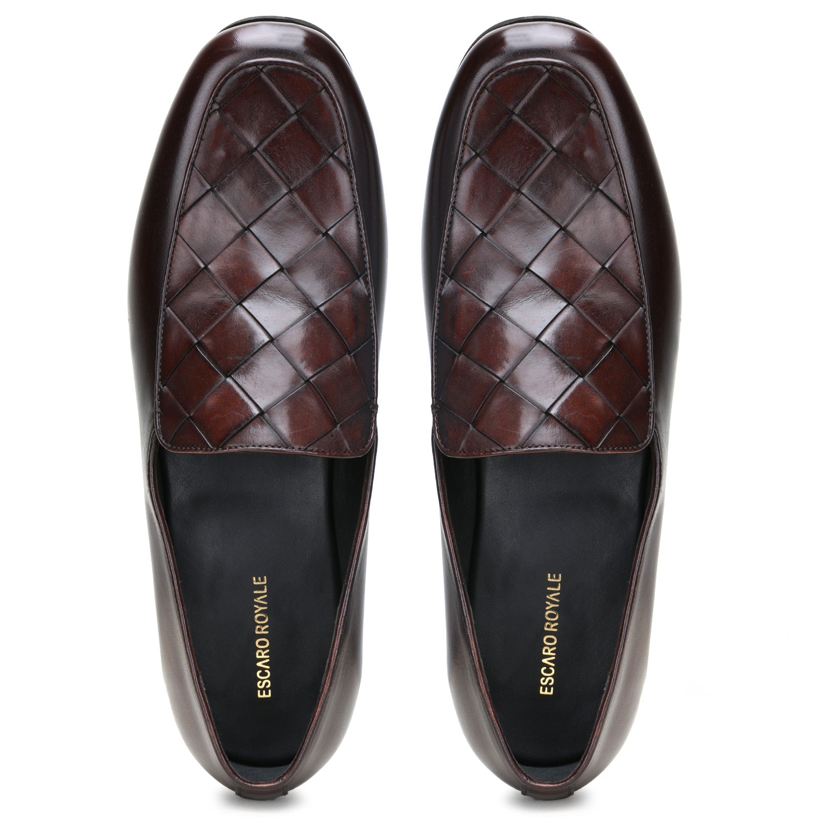 Escaro Royale Fayden Weaved Loafer in Brown