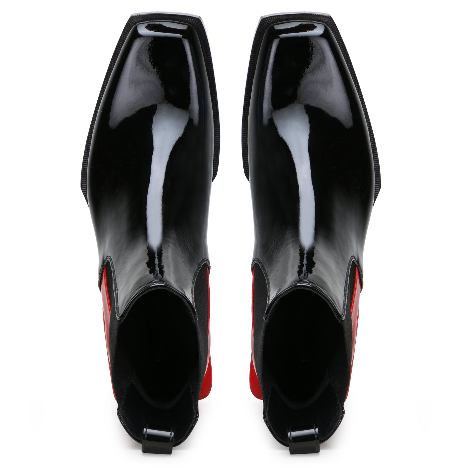 Escaro Royale Blackridge SquareToe Chelsea Boots in Black