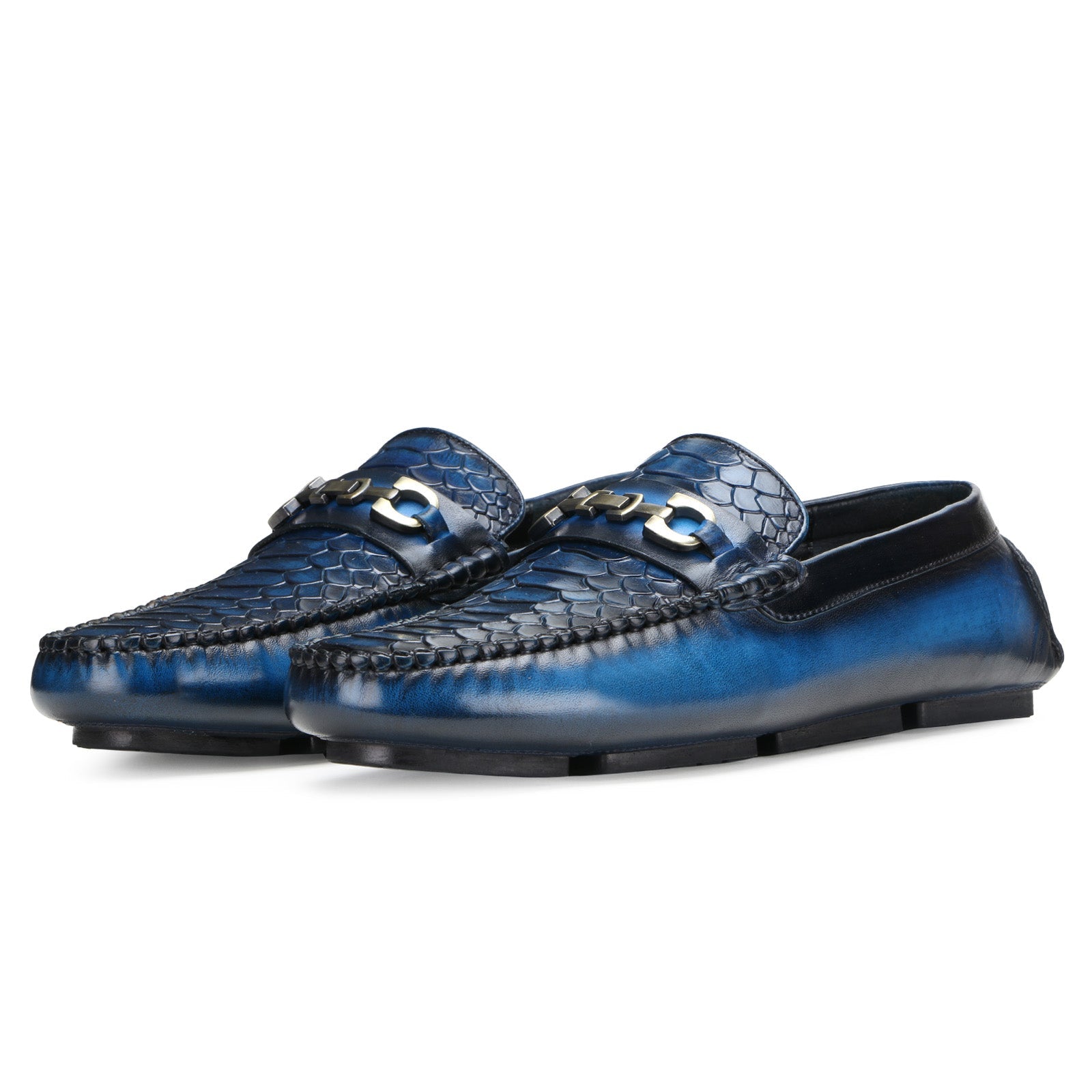 Piton Moccasins In Blue