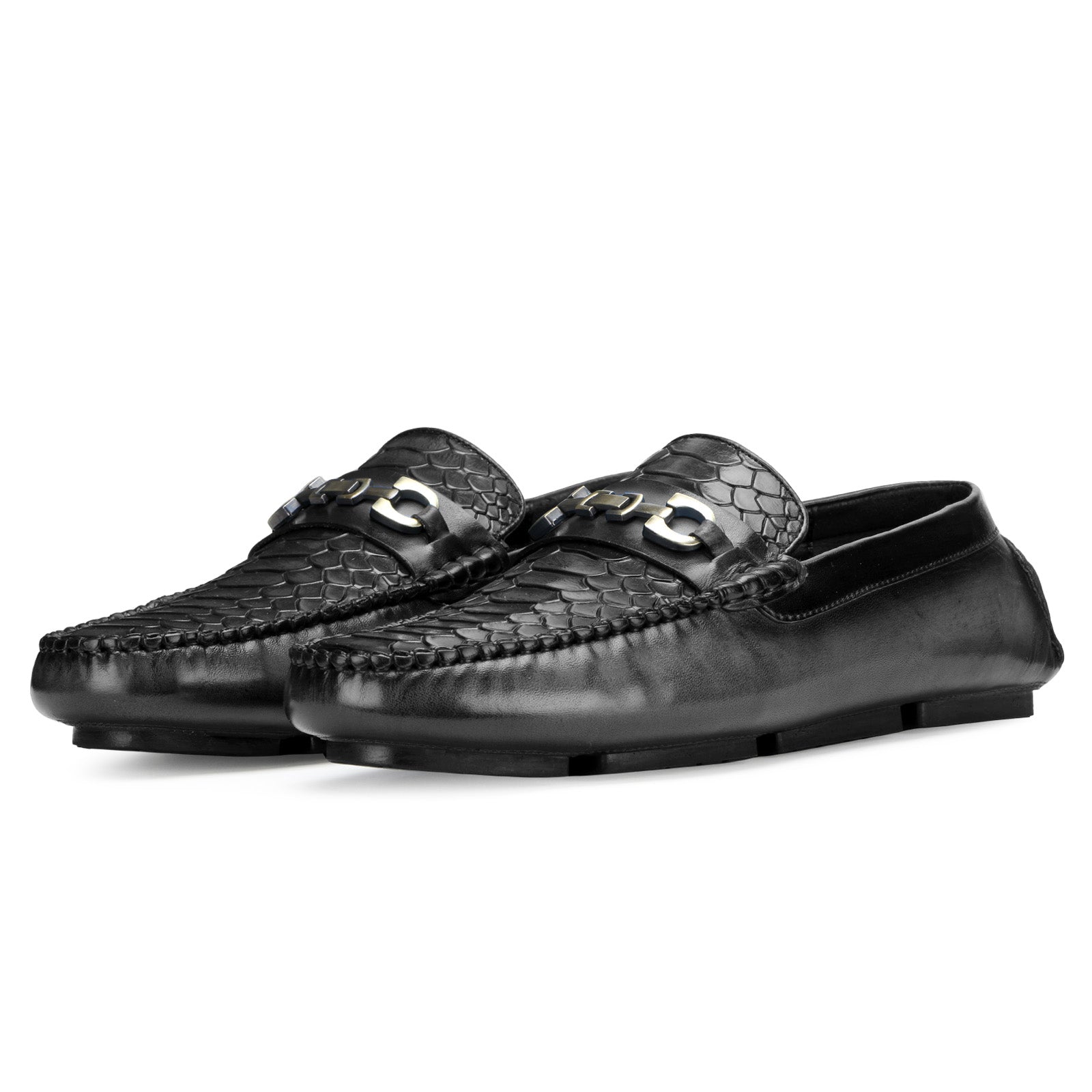 Piton Moccasins In Black