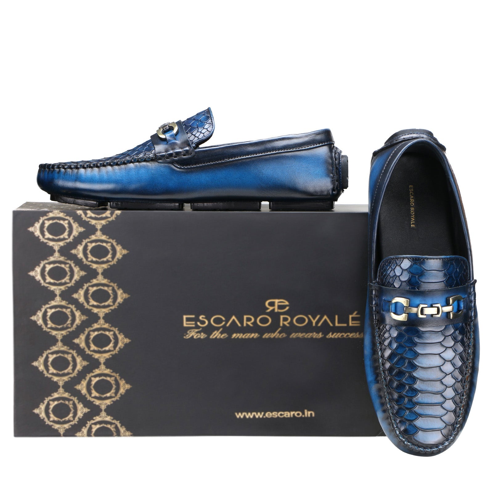 Piton Moccasins In Blue